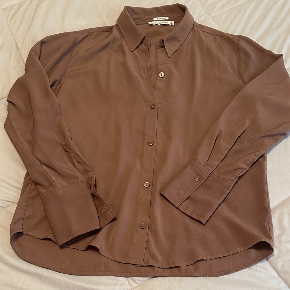 Satin button up